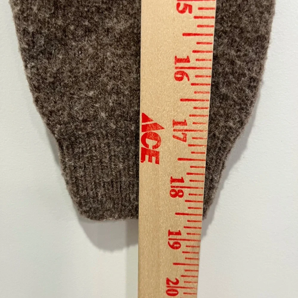 Quince 100% Yak Wool Crewneck Sweater Brown Marl Raglan Knit Mens Small STIEC01
